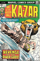 Ka-Zar Lord Of The Hidden Jungle Comic Book #7, Marvel 1975 Very FINE/NEAR Mint - £8.54 GBP