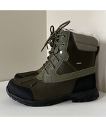 New UGG Men Felton Waterproof Lace Up Men&#39;s Winter Boots Size 10 Dark Green - $152.82 CAD