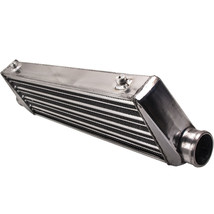 Universal Turbo Front Mount Aluminum Intercooler 27&#39;&#39;x7&#39;&#39;x2.5&#39;&#39; 2.5&quot; In/Outlet - £44.05 GBP