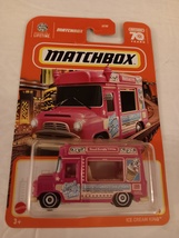 Matchbox 2023 #59 Pink Ice Cream King Food Truck MBX Metro Series MOC - £11.81 GBP