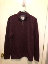 Brooks Brothers 1905 1/4 Zip Fleece Lined Sweatshirt No Size Tag Prob Me... - $13.85