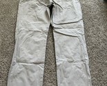 Lucky Brand Straight Khaki Chino Pants Mens Size 34 Flat Front Pockets P... - $12.19