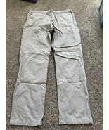 Lucky Brand Straight Khaki Chino Pants Mens Size 34 Flat Front Pockets P... - £9.69 GBP