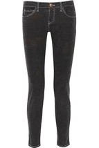 NWT Current/Elliott The Ankle Skinny in OD Overdye Black Tribal Print Jeans 26 - £24.85 GBP