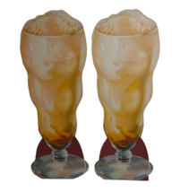 2 Orange Milk Shake Ice Cream Soda Floats Diecuts Pop Shop Original 1950s - £6.98 GBP