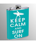 Keep Calm D3 8oz Stainless Steel Hip Flask - $307.81 MXN