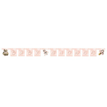 Little Angel 6-1/2-foot Jointed Banner 6.5&#39; with 7&quot; flags Baby Shower De... - $16.99