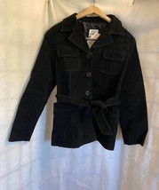 NWT Rampage Black Suede Jacket Size Large - £30.59 GBP