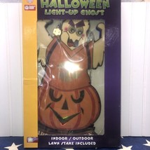 NCAA Clemson Halloween Light Up Yard Sign Ghost Licensed Halloween NEW - £24.48 GBP