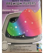 Roselle Paper Co. ~ Ready to Print ~ Banner Paper ~ 60 Continuous Sheets... - $20.46 CAD