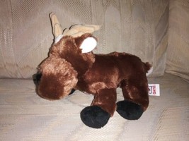 Ganz Webkinz Reindeer Plush 10&quot; Christmas Xmas Stuffed Animal Antlers Br... - £10.25 GBP
