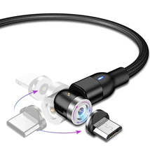 3A USB A To Micro-USB Magnetic Connect Fast Charge Cable - Power Delivery PD Dat - £6.70 GBP