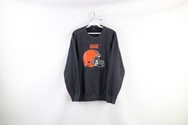 Vtg NFL Mens Medium Faded Spell Out Cleveland Browns Football Sweatshirt... - £35.16 GBP