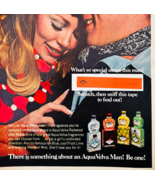 1970 Aqua Velva Men&#39;s Cologne Scented Advertisement Vintage Perfumes F15N - $24.99