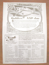 1989 Golden Asp Day Aircraft Modeling Max&#39;s Models A4 Size Item Advertis... - $13.04
