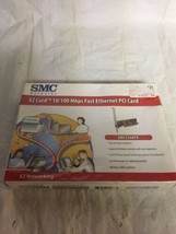 SMC Fast EZ 10/100 Mbps Ethernet PCI Newtwork Card SMC1244TX  - $13.07