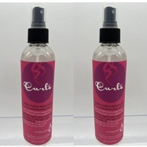 (2) Curls Lavish Moisturizer Spray Pomegranate Leave In Conditions Hair 8oz - £8.59 GBP