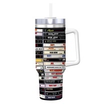 40oz Legends Rock Bands Tumbler, Handle, Free Ship! - $761.26 MXN