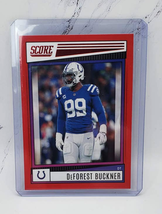 2022 Panini Score Football Red Parallel DeForest Buckner #13 Indianapolis Colts - £1.57 GBP