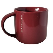 Starbucks 2013 Burgundy Maroon Coffee Mug Etched 14 fl oz - $9.89