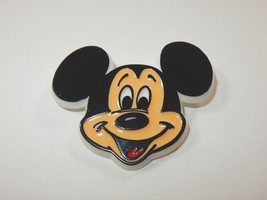 Walt Disney Prod Mickey Mouse Enamel on Plastic Pinback Pin RARE - $8.99