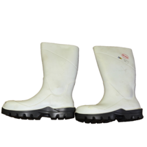 Boss White Rain Boots Size 9 F2413-18 Steel Toe - €18,78 EUR