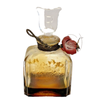 Perfume Bottle Vintage Raphael Paris Replique 1/2 oz Glass Stopper, 2.5 In Tall - £14.30 GBP