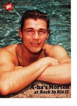 A-HA Morten teen magazine pinup Clipping Vintage 1980&#39;s Teen Beat A-HA S... - £2.75 GBP
