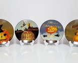 NEW Williams Sonoma Set of 4 Mixed Vintage Halloween Salad Plates 8 1/2&quot;... - $87.99