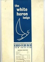 White Heron Lodge Christchurch New Zealand Packet Stationery Postcard Qa... - $21.75