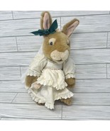 Dakin Victoria Rose Holly Pond Hill Bride Rabbit Bunny Plush Bridal Gown... - £33.33 GBP