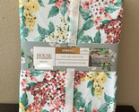 House &amp; Garden Hydrangea Print Tablecloth Floral Multicolor New 60”x 84” - £27.96 GBP