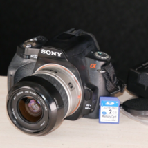 Sony A230 10MP DSLR Camera Kit W 35-80MM Zoom Lens *TESTED* W 2GB SD Card - £87.96 GBP