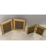 Vintage Folding Picture Frame Set of 2 Gold  - $34.30 CAD
