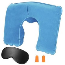 Travel Pillow Inflatable U Shape Neck Pillow Neck Support Head Rest Office Na... - £22.73 GBP