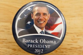 Vintage Political Pinback Button Barrack Obama 2012 Presidential Campaig... - £11.45 GBP