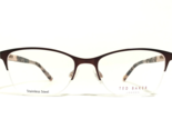 Ted Baker Eyeglasses Frames B249 BRN Tortoise Rose Gold Pink Cat Eye 52-... - £44.17 GBP