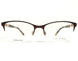 Ted Baker Eyeglasses Frames B249 BRN Tortoise Rose Gold Pink Cat Eye 52-17-135 - £43.99 GBP