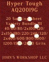 Hyper Tough AQ20019G - 17 Different Grits - 20 Sheet Variety Bundle III - £14.94 GBP