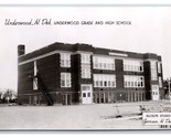 RPPC Grado E Alto Scuola Costruzione Underwood North Dakota ND Unp Carto... - $15.31