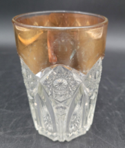 Rare Antique EAPG c.1906 Indiana Glass Nogi Tumbler AKA Pendant Gold Trim - £10.07 GBP