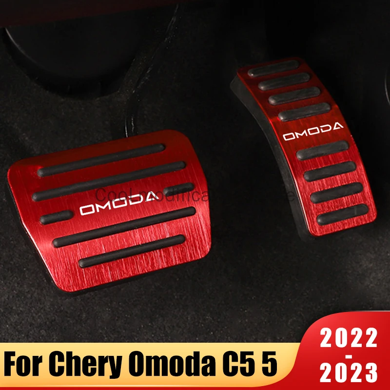 Car Pedals Pad Cover Fit For Chery Omoda C5 5 FX EV 2022 2023 Foot Accel... - $29.85