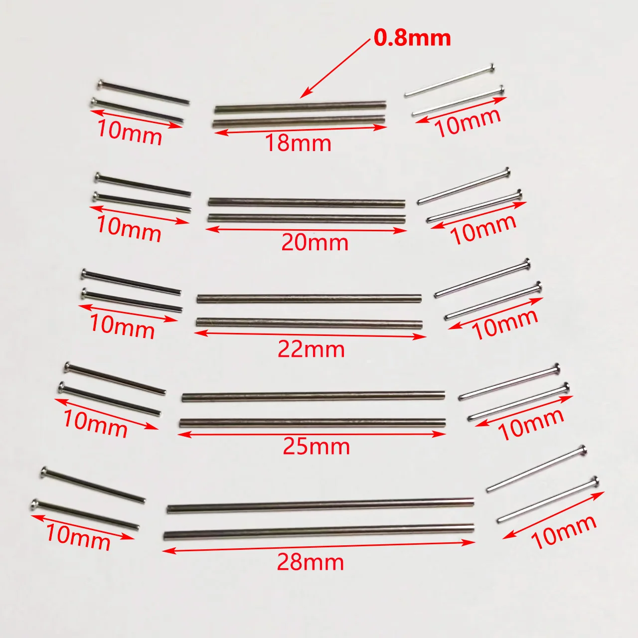 18/20/22/25/28/30mm 1/64 Wheel Axles Hollow Axle Modiy Shaft Set -40sets 18mm - £6.90 GBP