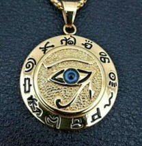 Amuleto Ojo De Horus Poder Y Protección Bañado En Oro 14K Instrucciones Incluida - £12.60 GBP