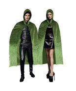 Velvet Green Cape Halloween One Size Fit Most Unisex Adult Prop Cosplay ... - €16,23 EUR