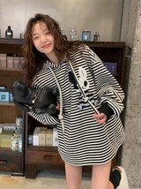 NEW Women Streetwear  Hoodies Goth  Harajuku Pullover Oversize Sweatshirt Embroi - £70.67 GBP