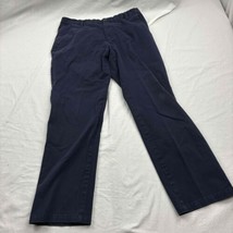 Dockers Men Casual Chino Pants Navy Blue Straight Fit Zipper Pockets 34W... - £17.86 GBP
