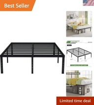 Queen Size Heavy Duty Bed Frame - 18-Inch Metal with Ample Under-Bed Sto... - $89.99