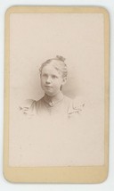 Antique CDV Circa 1870s Beautiful Young Girl in Dress Schnieber Asbury Park, NJ - £7.52 GBP