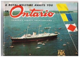 Vintage Official Ontario Canada&#39;s Vacationland Vacation Booklet 1959 - £15.49 GBP